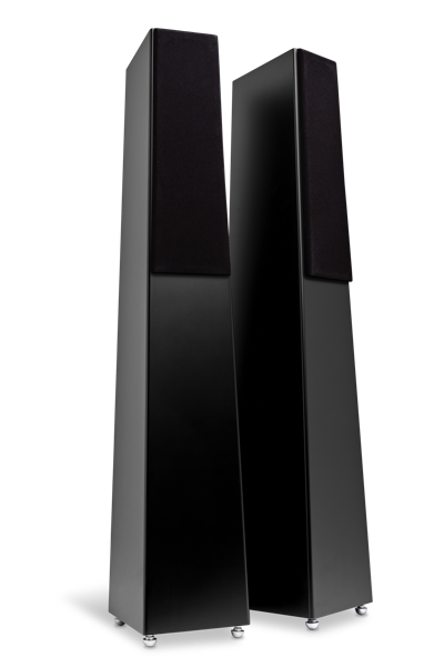 Totem Tribe Tower Floorstanding Speakers Black Satin