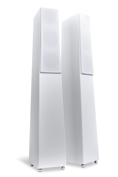 Totem Tribe Tower Floorstanding Speakers Satin White